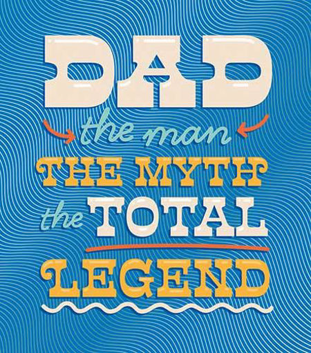 Picture of DAD THE MAN THE MYTH THE LEGEND CARD